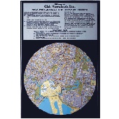 5 km Map and Rules - Traditional framed 5km Map and Temporary Members Rules, Conforms with Club compliance regulations, Wall mounted with Black or Silver frame